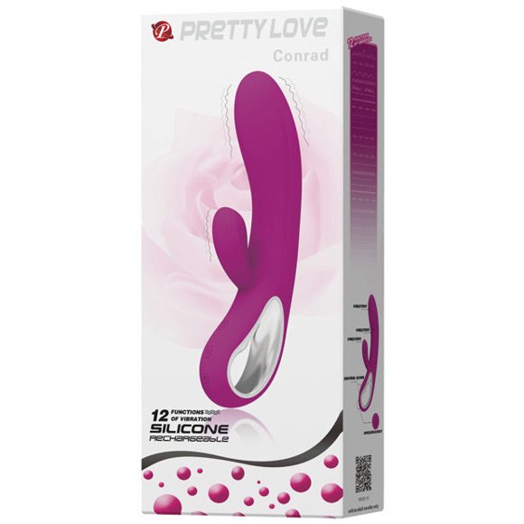 Pretty Love Lapin Elmer avec Poignée 12 Fonctions - Fuchsia