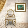 thumbnail image 3 of Borelli, Guido 18x15 Gold Ornate Wood Framed with Double Matting Museum Art Print Titled - La Bicicletta Rossa (The Red Bicycle), 3 of 4