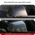 thumbnail image 3 of Carbon Fiber Look Rearview Mirror Cover Side Door Mirror Cover Cap for 2021-2023, 3 of 5