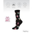 thumbnail image 6 of MeMoi Ice Cream Sundae Bamboo Blend Crew Novelty Socks - Womens - Female, One Size, Black, 6 of 7