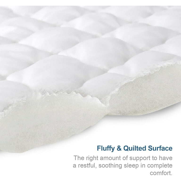 SPRINGSPIRIT Full Size Mattress Protector Waterproof, Breathable & Noiseless Cooling Full Mattress Pad Cover Quilted Fitted with Deep Pocket Strethes