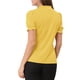 thumbnail image 3 of INSPIRAR CHIC Blusas de Verano para Mujeres de Color Sólido con Lazo en el Cuello y Mangas Cortas para Usar en el Trabajo Amarillo 3XL, 3 of 7