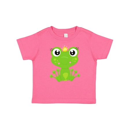 

Inktastic Cute Frog Green Frog Frog Princess Crown Gift Baby Girl T-Shirt