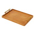 thumbnail image 2 of Bandeja de bambú para servir, bandeja para exhibir alimentos, bandeja rectangular versátil para servir 40 cm x 295 cm, 2 of 7