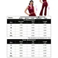 thumbnail image 5 of 2 Pieces Outfits for Women Sleeveless Blazer Vest Wide Leg Pant Suit Sets, 5 of 5