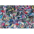 thumbnail image 2 of Elizabeth Sutton MI30A Chasing Rainbows Abstract Modern Multicolor Area Rug, 7'10"X10'0", 2 of 6