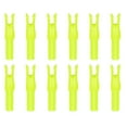 thumbnail image 1 of Uxcell Archery Arrow Nocks, Plastic Nocks Replacement Arrows Tail Accessory-Fitting For (DIY Hunting Shooting/Compound/Recurve Bow) 6.2MM/0.24" ID & 12 Pcs & Plastic & Yellow, 1 of 6
