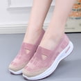 thumbnail image 5 of Dweltoz Orthopedic Shoes for Women Slip On Wide Width Walking Comfort Breathable Sneaker Non Slip Casual Fashion Arch Support Running Shoes,Pink 8, 5 of 5