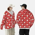 thumbnail image 4 of Gaeub Merry Christmas Santa Claus A Men's and Women's UPF 50+ Long-Sleeved Sun Protection Clothing, Fishing Shirt Long Sleeve Zip-X-Large, 4 of 7
