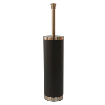 Better Homes & Gardens Two-Tone Metal Toilet Brush and Holder, Bronze