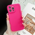thumbnail image 3 of for iPhone 15 Pro Case Silicone Cute Girly Wave Frame Curly Shape Cute Shockproof Ultra Thin Protective Phone Cases for iPhone 15 Pro Rose Pink, 3 of 15
