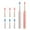 Pink,White, variant on FFENYAN Electric Toothbrush for Adults and Kids Portable Toothbrush Electric Tooth Brush For Adults With 8 Replacement Head Travel Smart Cleaning Electronic, Families and Couples