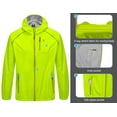 thumbnail image 7 of Little Donkey Andy Men's Cycling Stretch Rain Jacket with Hood, Windproof and Waterproof, Ultralight Golf Windbreaker,Packable Yellow Size XL, 7 of 7