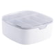 thumbnail image 1 of Methold Organizador de escritorio con tapa, caja de almacenamiento de de plástico para auriculares, contenedor de transporte de viaje de Carpetas de archivos Gris, 1 of 6