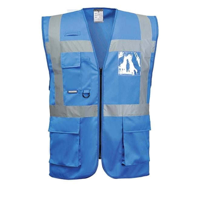 Portwest F476RBRM Iona Executive Vest, Royal - Medium