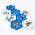 thumbnail image 7 of Becko US Stackable Puzzle Sorting Trays Jigsaw Puzzle Sorters with Lid (White & Blue), 7 of 7