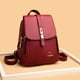 thumbnail image 2 of Mochila de cuero suave pu estilo mujer moda casual verano pequeña mochila estudiante simple mochila escolar, 2 of 6
