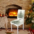 thumbnail image 6 of Cheapark Christmas Tree Themed Chair Covers - Festive Elastic Decorative Covers, Stretch-Fit for Dining/Accent Chairs & Holiday Party Settings, 6 of 6