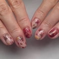 thumbnail image 4 of 24Pcs Fall Press on Nails Medium Thanksgiving Fake Nails with Maple Leaf Designs Plastic Nails Press on Autumn False Nail Kit Reusable Fall Leaves Stick on Nails for Women, 4 of 7