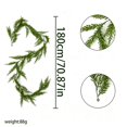 thumbnail image 2 of 2026 Christmas Indoor Home Decor 180cm Artificial Pines Garland Light Weight Christmas Greenerys Decor For Stair Railing Fireplace Mantel Holiday Ornament, 2 of 6