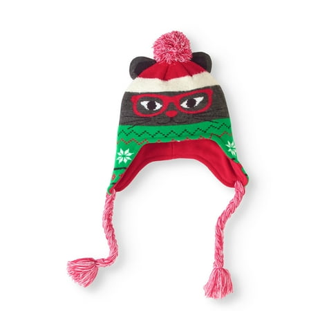 - Cat Ugly Sweater Earflap Hat
