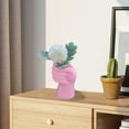 thumbnail image 4 of Vikakiooze Fake Hand Bouquet Plastic Vase Scandinavian Color Vase Wet And Dry Flower Arrangement Container Decorative Crafts, 4 of 6