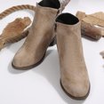 thumbnail image 3 of SACFOF Women's 2026 Fall Winter Chunky Heel Ankle Boots for Women - with Laser Cut Hollow Out Design, Non-Slip Sole for Casual Daily Walking Weekend Trips, 3 of 6