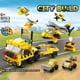 thumbnail image 5 of Bloques de construcción 6 en 1, coche de bomberos, camión de policía, grúa de ingeniería, dinosaurios, tanque, helicóptero, juego de ladrillos, juguetes para niños, 5 of 5
