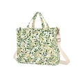 thumbnail image 7 of FORMRS Womens Corduroy Tote Bag Crossbody Shoulder Handbag with Pocket, Olive Leaf, 7 of 7