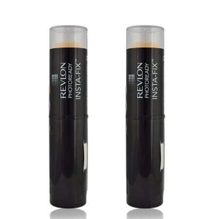 Revlon Photoready Insta-Fix Foundation Stick, SPF 20 Natural Ochre (2 Pack) + Schick Slim Twin ST for Dry (Best Stick Foundation For Dry Skin)