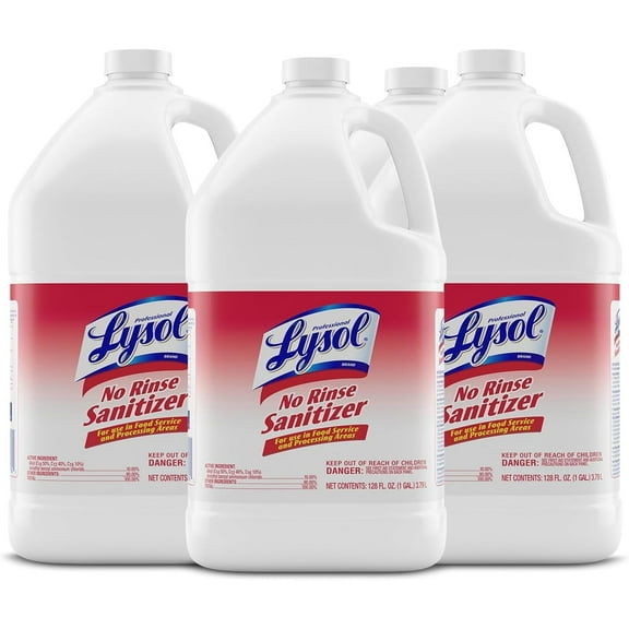 Lysol - 74389 Professional No Rinse Sanitizer Concentrate, 4gal (4X1gal)