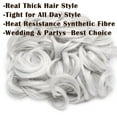 thumbnail image 3 of MY-LADY Synthetic Chignon Hairpiece Curly Bun Extensions Scrunchie Updo Hair Pieces Combs in Messy Bun Hair Piece for Women silver gray, 3 of 8