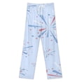 thumbnail image 3 of American Flag Blue Red White Women's Pajamas Pajama Pants Women's Sleepwear Lounge Sleep Bottoms Stretch with Pockets, 3 of 7