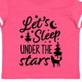thumbnail image 4 of Inktastic Adventure Let's Sleep Under the Stars with Moon and Wolf Boys or Girls Toddler T-Shirt, 4 of 5