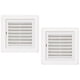 thumbnail image 1 of Exhaust Vent Grille Cover Louvered Ventilation Vent Great for Cooker Hood Extractors 6.1×6.1×1.9in 2Set, 1 of 3