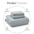 thumbnail image 4 of Ameha 2-Piece Linen Bedspread Set Ultrasonic Chevron Pattern Lightweight Quilt Set Grey Twin, 4 of 8