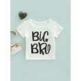 thumbnail image 2 of Seyurigaoka Kids Boys Summer Casual Cotton T-shirt Short Sleeve Round Neck Letter Print Casual Tops, 2 of 8