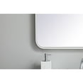 thumbnail image 4 of Elegant Decor MR802432WH 24 x 32 in. Soft Corner Metal Rectangular Mirror , White, 4 of 6