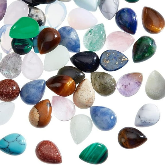 Gemstones Cabochons Flatback Healing Quartz for Jewelry Making Colorful DIY