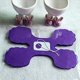 thumbnail image 5 of Toystoory trébol de cuatro hojas papel tisú flor guirnalda boda telón de fondo decoración de fiesta Kits de decoración para fiestas Morado oscuro, 5 of 6