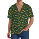 thumbnail image 1 of Fotbe Cartoon Fox 1 Camisa Estampada de Manga Corta para Hombre, Casual de Verano, Estilo Playero, Sin Arrugas-Large, 1 of 5
