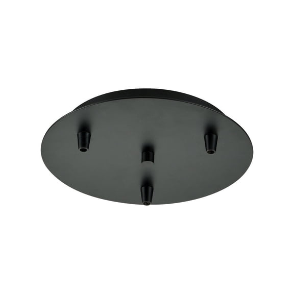 Innovations Lighting - Custom Cord - 3 Light Round Multi Port Canopy In