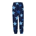thumbnail image 6 of Children Casual Pants Fashion Versatile Stars Print Full Length Lantern Pants Comfortable Lightweight Trousers with Pockets Dark Blue 110, 6 of 6