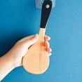 thumbnail image 4 of Dujiujun Wooden Spatula Soup Spoon with Ergonomic Handle Non-Slip Heat-Resistant Stir-Fry Pan Spatula Rice Spoon, 4 of 7