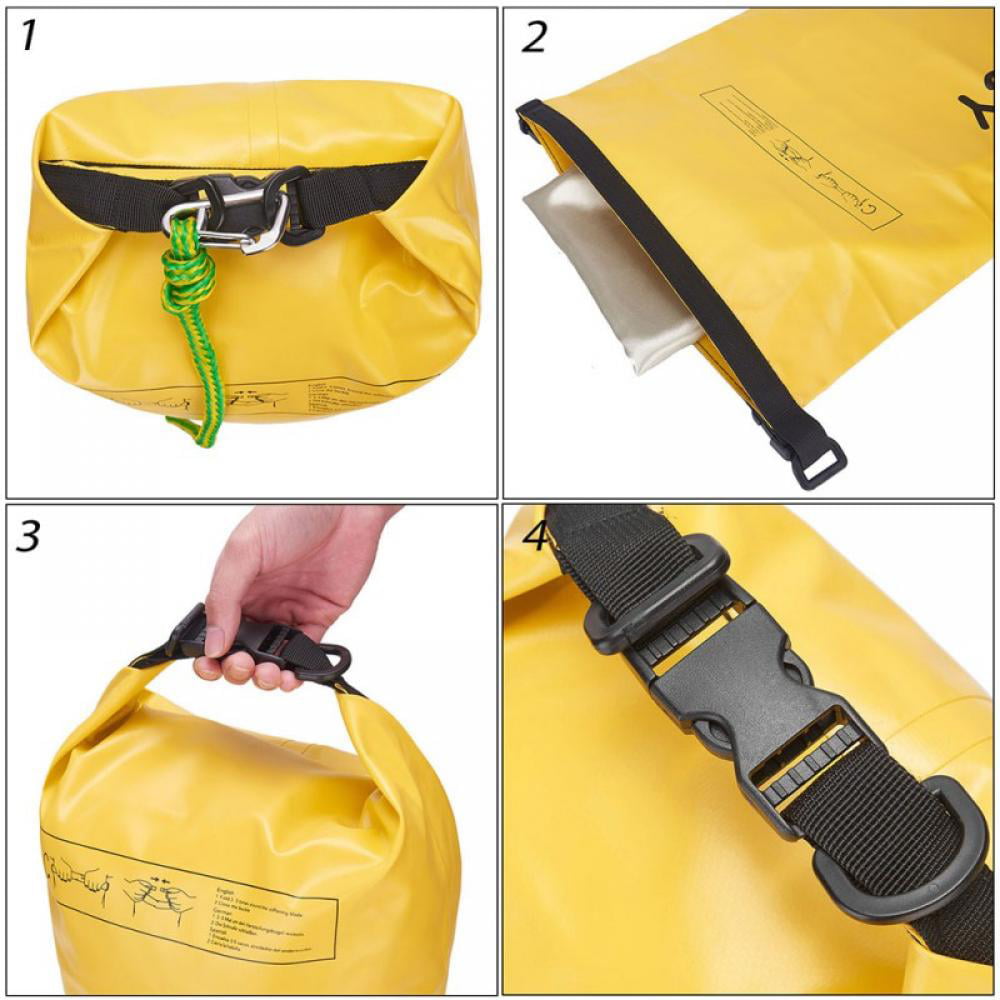 2-in-1 Dock Line Tool Jet Ski Kayak Rowing Sand Anchor Tow Rope Dry Bag Portable 