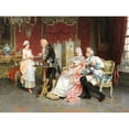 thumbnail image 3 of Arturo Ricci 18x14 Black Modern Framed Museum Art Print Titled - Afternoon Tea, 3 of 5