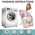 thumbnail image 6 of Wearable Oversized Blanket,Pioneer Flower Floral Print Pattern Wearable Blanket Hoodie for Adults,Cozy Hooded Blankets with Super Pockets,Super Warm Fuzzy Pullover for Women & Men, 6 of 6