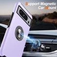 thumbnail image 5 of KOMI for Google Pixel 8 Pro Case, Slim Tough Rugged Shockproof Protective Pixel 8 Pro Phone Case with Metal Ring Kickstand for Google 8 Pro Case, Purple, 5 of 7