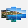 thumbnail image 2 of Esterel Rocks Beach Coast in Blue - Extra Large Seashore Canvas Art, 2 of 3