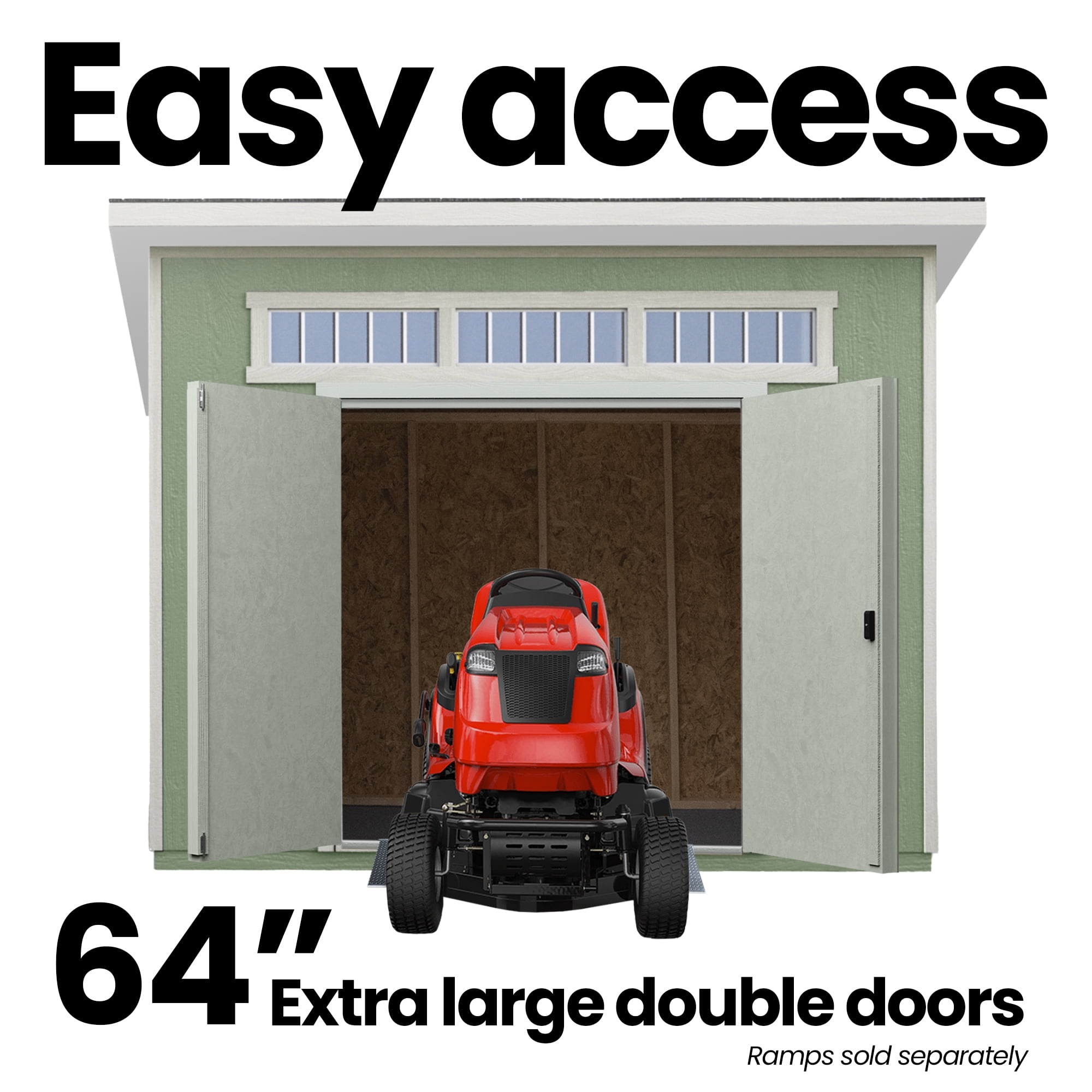 Handy Home Products Olympia 10 ft. x 7.5 ft. Wood Storage Shed